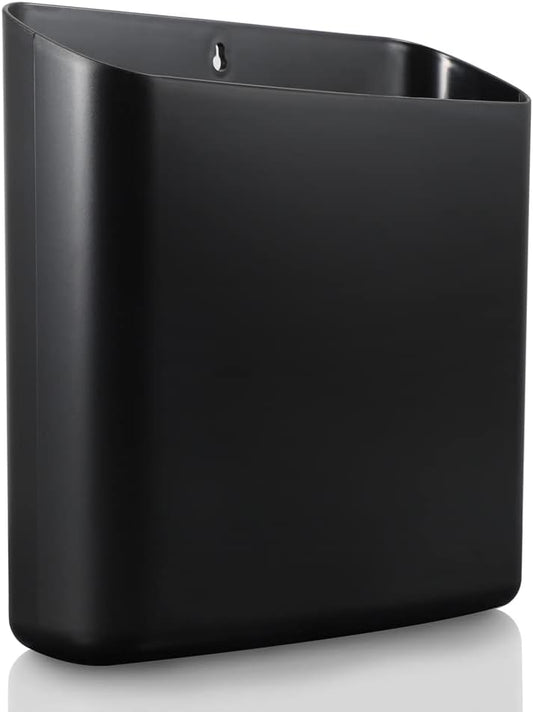 Picowe Magnetic Laundry Storage, Large Lint Holder Bin for Laundry Room, Space-Saving Trash Container Hanging on Dryer, Washer or Wall Mount Trash Bin (Black)