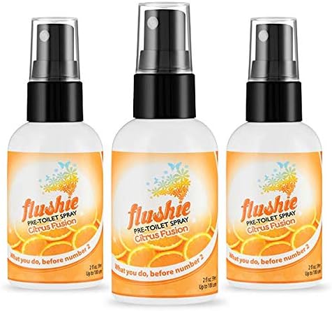 Flushie Pre-Toilet Sprays Poop Spray (Citrus, 2oz 3pack)