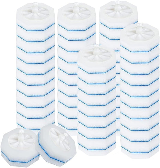 50PCS Toilet Brush Replacement Heads,Upgraded Disposable Brush Heads, Compatible with Clorox Wand Refills