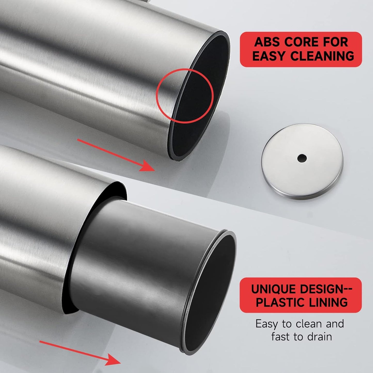 Toilet Brush with Holder Bathroom Wall Mounted Toilet Bowl Brush Holder Toilet Brush Holder Brushed Nickel