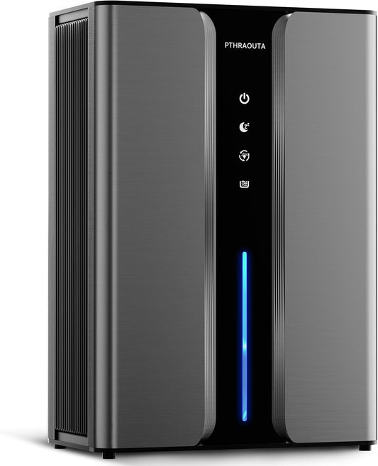 95oz Home Dehumidifier, (950 sq.ft) Quiet dehumidifier for Bedroom Bathroom with Drain Hose, with Air Reusable Filter Indoor deshumidificador for Basement RV Closet